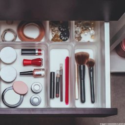 Organizador De Gaveta Ou Organizador De Maquiagem Multiuso G Natural - 2