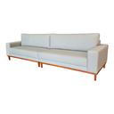 Ver imagem 3 de Sofá Arménia | Base Madeira & Tecido Acquablock Impermeável | Bipartido | 4 Lugares | 300cm | Cinza