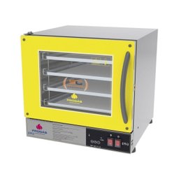 Forno Turbo Prp004 Digital 127V Amarelo + 4 Assadeira Progás - 4