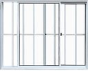 Ver imagem 1 de Vitro de Aluminio 2 Folhas com Grade Linha Leve:1,00 X 1,20/branco