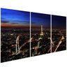 Quadros Decorativos Paris Noite Paisagem urbana Sala Escritório Quarto Ambiente Moderno PMG D.Lima p - 3