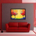 Ver imagem 3 de Quadro Decorativo Abstrato Linhas Arte Modernas Recepção Escritórios Consultórios Salas Com Moldura