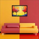 Ver imagem 5 de Quadro Decorativo Abstrato Linhas Arte Modernas Recepção Escritórios Consultórios Salas Com Moldura