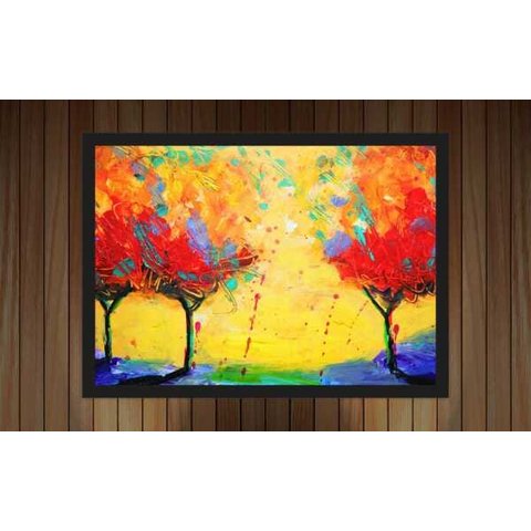 Quadro Decorativo Abstrato Linhas Arte Modernas Recepção Escritórios Consultórios Salas Com Moldura