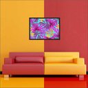 Ver imagem 3 de Quadro Decorativo Abstrato Linhas Arte Modernas Recepção Escritórios Consultórios Salas Com Moldura