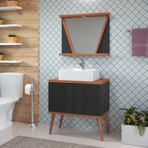 Conjunto de Banheiro Berton Slim 0,80cm