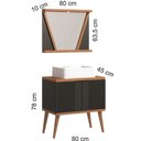 Ver imagem 3 de Conjunto de Banheiro Berton Slim 0,80cm