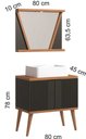 Ver imagem 3 de Conjunto de Banheiro Berton Slim 0,80cm
