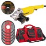 Lixadeira esmerilhadeira 7 polegadas dwe491 dewalt 127v - 1