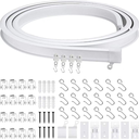 Ver imagem 1 de Trilho de Cortina Super Flexivel, Trilho Suisso, Curva Fácil, Kit Completo, Sala, Quarto, Cozinha, B
