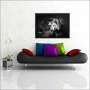 Ver imagem 4 de Quadro Decorativo Animais Lobo Salas Decorações Interiores Com Moldura