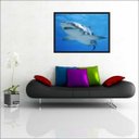 Ver imagem 2 de Quadro Decorativo Animais Tubarão Salas Decorações Interiores Com Moldura