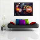 Ver imagem 1 de Quadro Decorativo Abstrato Borboletas Animais Salas Decorações Interiores Com Moldura