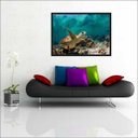Ver imagem 2 de Quadro Decorativo Animais Tartaruga Salas Decorações Interiores Com Moldura