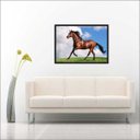 Ver imagem 2 de Quadro Decorativo Animais Cavalos Salas Decorações Interiores Com Moldura