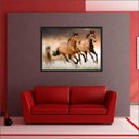 Ver imagem 2 de Quadro Decorativo Animais Cavalos Salas Decorações Interiores Com Moldura