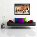 Ver imagem 3 de Quadro Decorativo Animais Cavalos Salas Decorações Interiores Com Moldura