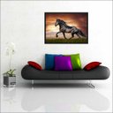 Ver imagem 2 de Quadro Decorativo Animais Cavalos Salas Decorações Interiores Com Moldura