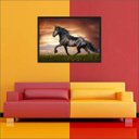 Ver imagem 1 de Quadro Decorativo Animais Cavalos Salas Decorações Interiores Com Moldura