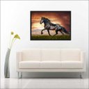 Ver imagem 3 de Quadro Decorativo Animais Cavalos Salas Decorações Interiores Com Moldura