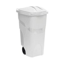 CONTAINER DE LIXO PLASTICO LIXEIRA GIGANTE EXTRA GRANDE COM RODAS 120 LITROS PARA COLETA SELETIVA - 2