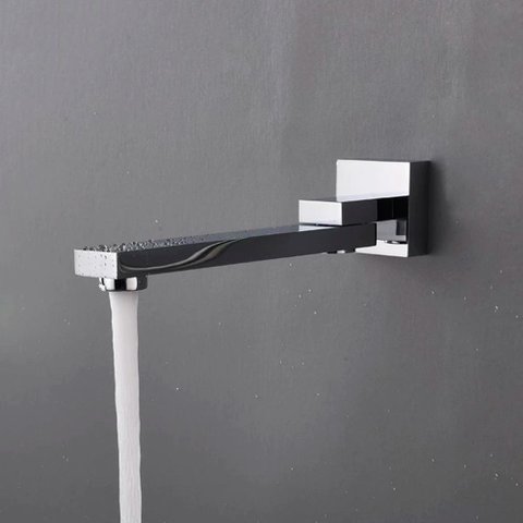 Bica para Banheira Retratil Flat Cromado Baumê