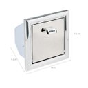 Ver imagem 5 de Porta Papel Higiênico de Embutir Banheiro Papeleira Embutido Casa