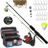 Kit Pesca Completo Vara 1,20m 6kg Molinete Maleta Barato - 4