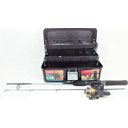 Ver imagem 6 de Kit Pesca Completo Vara 1,20m 6kg Molinete Maleta Barato