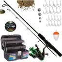Ver imagem 5 de Kit Pesca Completo Vara 1,20m 6kg Molinete Maleta Barato