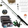 Kit Pesca Completo Vara 1,20m 6kg Molinete Maleta Barato - 5