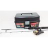 Kit Pesca Completo Vara 1,20m 6kg Molinete Maleta Barato - 7