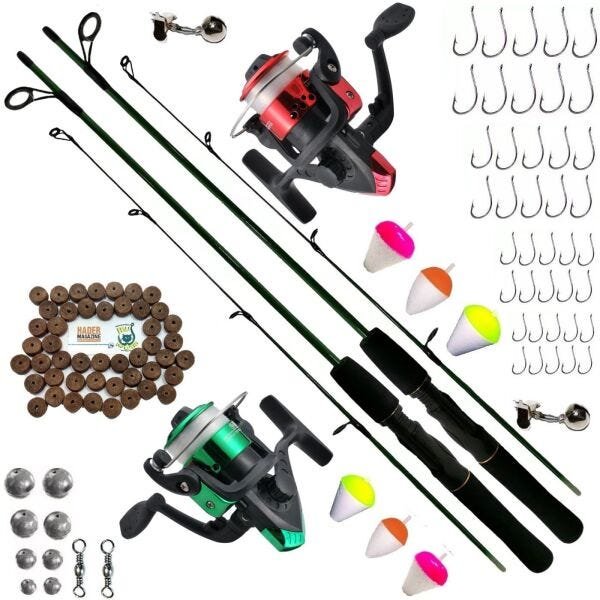 Kit De Pesca Completo Varas M Molinete Itens Madeiramadeira