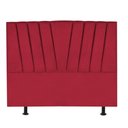 Ver imagem 2 de Cabeceira Estofada Bélgica 140cm Casal para Cama Box Quarto Suede Vermelho - Gat Magazine