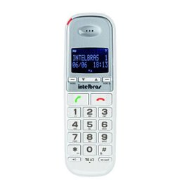 Aparelho Telefone Fixo sem Fio Ts 63 V Bina Ramal Intelbras - 5