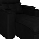 Ver imagem 3 de Poltrona Retrátil Reclinável Alexa com Usb e Porta Copos - Élpis Móveis - Preto