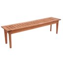 Ver imagem 1 de Banco sem Encosto 3 Lugares 166cm x 45cm Ecograndis Jardim Marrom/Jatobá