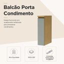 Ver imagem 4 de Balcão Porta-Condimento Nesher Rainha 20cm 100% MDF Verde