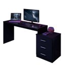 Ver imagem 1 de Mesa Gamer com Gaveteiro 3 Gavetas Drx-5000 Preto