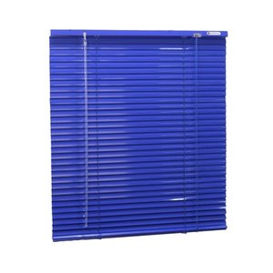 Persiana Horizontal Alumínio Azul (Largura 160 x 160cm Altura) 25mm - Cortina 1,60 x 1,60m