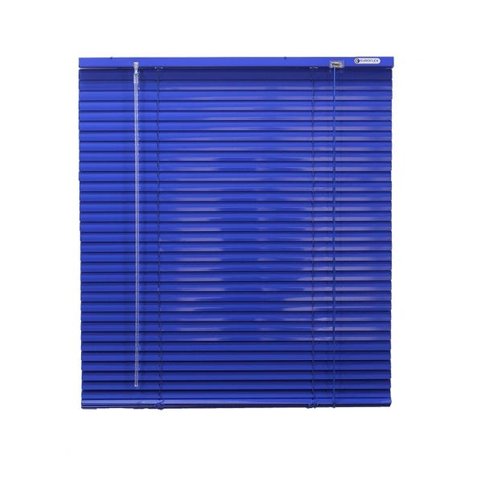 Persiana Horizontal Alumínio Azul (Largura 140 x 160 cm Altura) 25mm - cortina 1,40 x 1,60 m