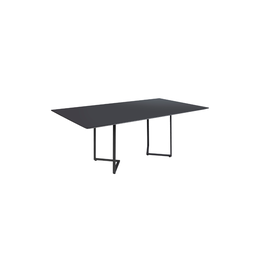 Mesa Jantar Niterói Aço Carbono Preto Tampo Madeira Âmbar - 3