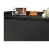Buffet Aparador Retrô Delux 2 Portas Preto - 3
