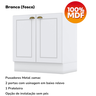 Balcao Pia 120cm Balcao Cooktop 80cm Americana Branco Nature Henn - 6