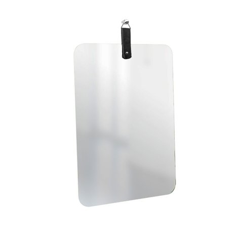 Espelho Decorativo Life Alça Preta Cantos 60x40 cm