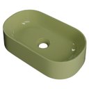 Ver imagem 1 de Cuba Pia de Apoio para Banheiro Oval 43cm Hera C08 Verde - Mpozenato
