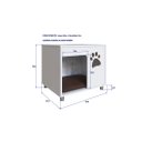 Ver imagem 3 de Mesa Pet Cabeceira Branca Cachorro C/ Almofada Completa Móveis Pet002bcbc