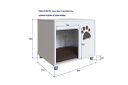 Ver imagem 3 de Mesa Pet Cabeceira Branca Cachorro C/ Almofada Completa Móveis Pet002bcbc