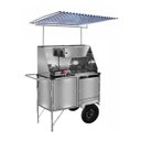 Ver imagem 1 de Carrinho de Cachorro Quente Inox com Toldo Rodas Pneumáticas Cefaz