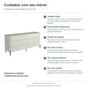 Ver imagem 6 de Cômoda Bend 6 Gavetas Incolar Luna com Pé Preto